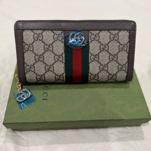 Ophidia GG zip around wallet